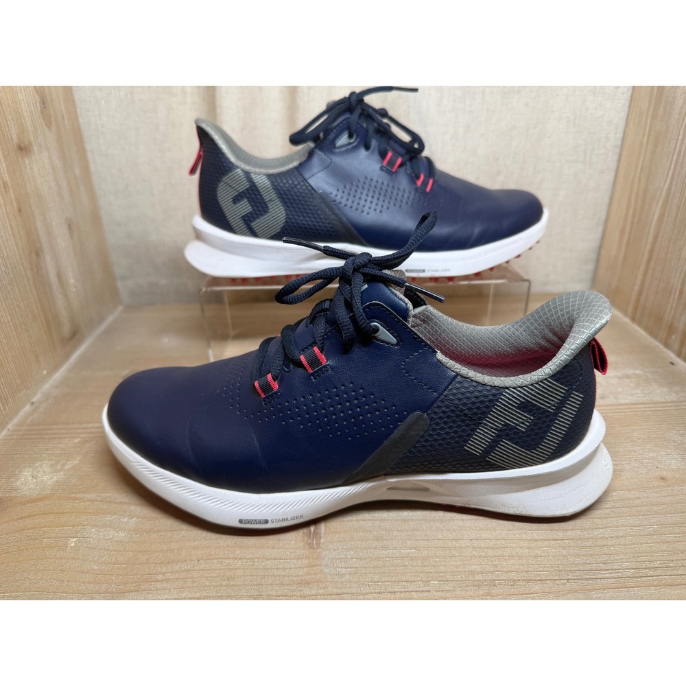 FootJoy Fuel Navy Pink Spikeless Golf Shoes Womens 9 M 92374 Stratolite Cushion - Picture 3 of 6